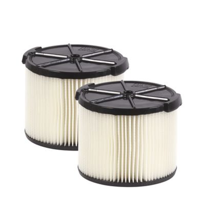 WORKSHOP Wet/Dry Vacs Vacuum Filter WS11045F2 for 3 gal. to 4.5 gal. Vacs, 2 ct.