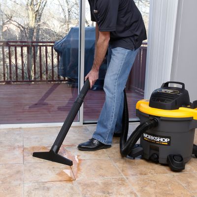 Image showing 7 th WORKSHOP Wet/Dry Vacs WS1200VA 12 Gal. 5.0 Peak HP General Purpose Wet/Dry Vacuum with Accessories