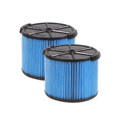 WORKSHOP Wet/Dry Vacs Vacuum Filter WS12045F2 Fine Dust Filter, 3 to 4.5 gal., 2 ct.