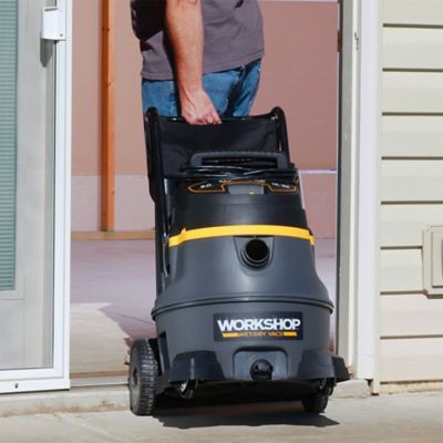 Image showing 9 th WORKSHOP Wet/Dry Vacs WS1400CA 14 Gal. 6.0 Peak HP Heavy-Duty Wet/Dry Vacuum with Cart, Accessories