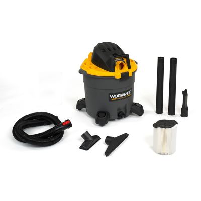 WORKSHOP Wet/Dry Vacs WS1600VA 16 Gal. 6.5 Peak HP Heavy-Duty Wet/Dry Shop Vacuum with Accessories