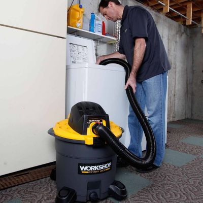 Image showing 5 th WORKSHOP 16 gal. 6.5 HP Heavy-Duty Wet/Dry Shop Vacuum Cleaner with Accessories