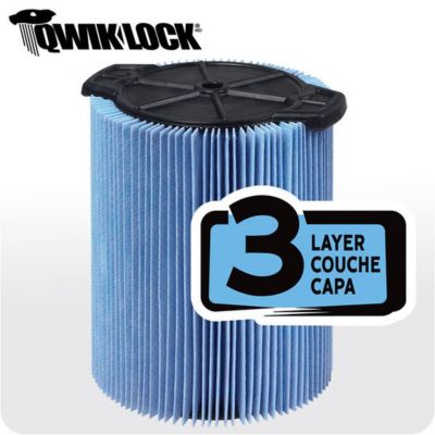 Image showing  Wet/Dry Vacs Vacuum Filter WS22200F Fine Dust Filter, 5 to 16-gal. Vacs