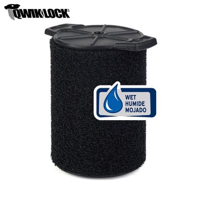 Image showing  Wet/Dry Vacs 2pk Wet Application Replacement Filter for 5-16 Gal. Wet/Dry Vacuum