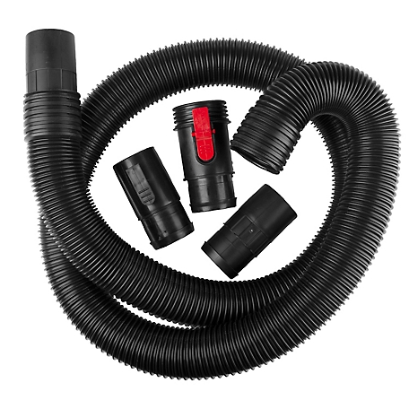 WORKSHOP Wet and Dry Vacuum Accessories Vacuum Hose, 2-1/2 in. x 7 ft. Dual-Flex Locking Vacuum Hose
