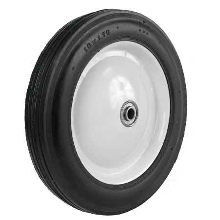 Martin Wheel 10x1.75 Lightweight Steel Wheel 1/2" BB 1-5/8" Offset Hub Ribbed Tread Mower Tires & Wheels