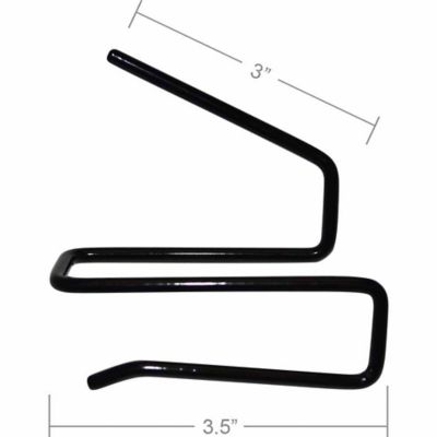 Image showing  Back-Over Handgun Hangers, 3-1/2 in. x 3-3/4 in. x 1-5/14 in., Black, 2 pk.