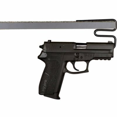 Image showing  Back-Under Handgun Hangers, 4 in. x 3-1/7 in. x 1/5 in., Black, 2 pk.