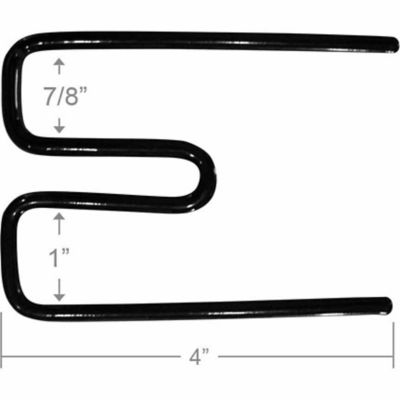 Image showing  Back-Under Handgun Hangers, 4 in. x 3-1/7 in. x 1/5 in., Black, 2 pk.