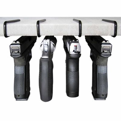 Image showing  Original Handgun Hangers, 10 in. x 2-1/2 in. x 1/5 in., Black, 4 pk.