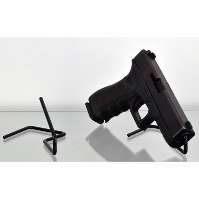 Image showing  Kikstands Handgun Storage Stands, 3-3/4 in. x 3-1/4 in. x 6 in., Black, 2-Pack