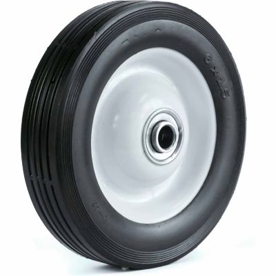 Martin Wheel 6 x 1.50 Light-Duty Steel Wheel, 1/2 in. BB, 1-3/4 in. Centered Hub, Rib Tread, 615-R