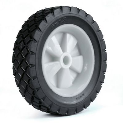 Martin Wheel 6x1.5 Diamond Tread Light-Duty Plastic Wheel, 1/2 in. Bore, 1-3/8 in. Offset Hub