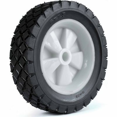 Martin Wheel 6 x 1.5 Diamond Tread Light-Duty Plastic Wheel, 1/2 in. Bore, 1-3/8 in. Offset Hub