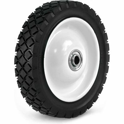 Martin Wheel 7X1.50 Light-Duty Steel Wheel, 1/2 in. BB, 1-3/8 in. Offset Hub, Diamond Tread, 715-OF