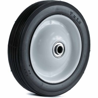 Martin Wheel 7 x 1.5 Rib Light-Duty Steel Wheel, 1/2 in. BB, 2 in. Centered Hub