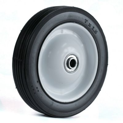 Image showing  7 x 1.5 Rib Light-Duty Steel Wheel, 1/2 in. BB, 2 in. Centered Hub