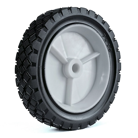 Martin Wheel 7 x 1.5 Diamond Tread Light-Duty Plastic Wheel, 1/2 in. Bore, 1-3/8 in. Offset Hub