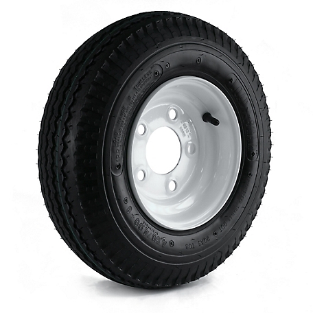 Kenda 480/400-8 LRB Loadstar Trailer Tire and 5-Hole Wheel