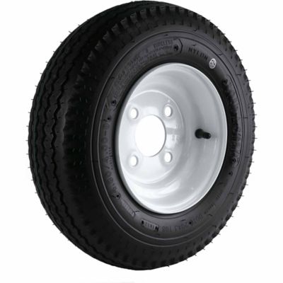 Kenda 480/400-8 LRB Loadstar Trailer Tire and 4-Hole Wheel