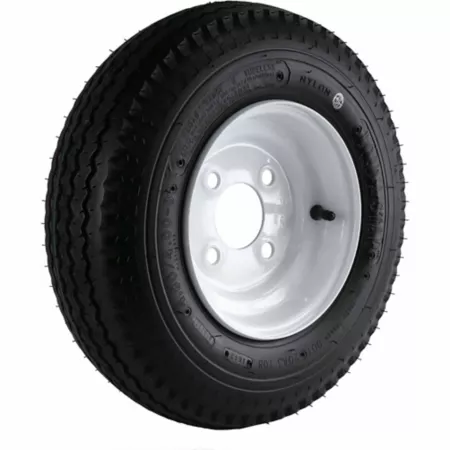 Kenda 480/400-8 LRB Loadstar Trailer Tire and 4 Hole Wheel Trailer Tires