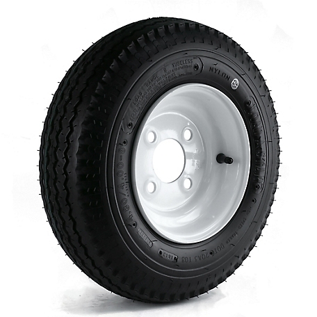 Kenda 480/400-8 LRB Loadstar Trailer Tire and 4-Hole Wheel