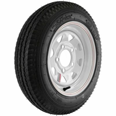 Kenda 480-12 LRC Loadstar Trailer Tire and 5-Hole Custom Spoke Wheel