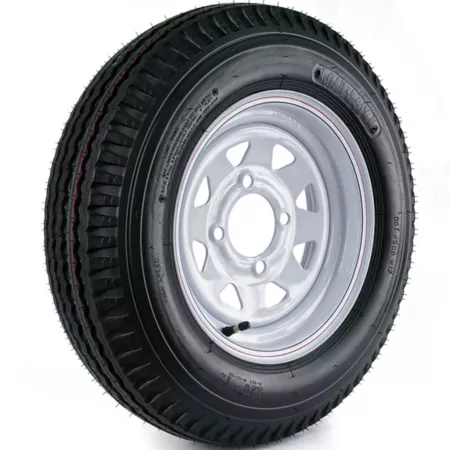 Kenda 530-12 Loadstar Custom Trailer Tire and Spoke Wheel 4 Hole 4/4 Trailer Tires