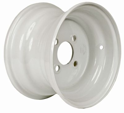 Image showing  10x6 4-Hole Steel Trailer Wheel