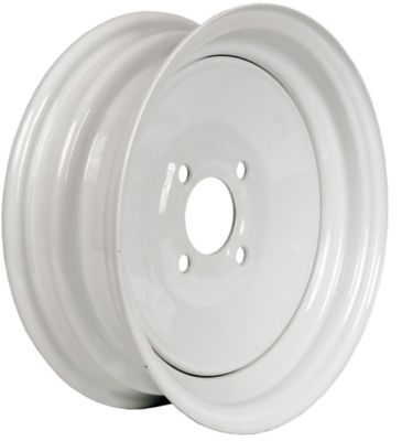 Image showing  12x4 4-Hole Steel Trailer Wheel