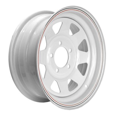 Image showing  14x5.5 5-Hole Steel Custom Spoke Trailer Wheel
