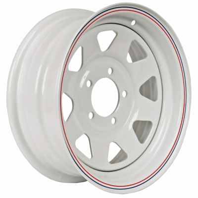 Image showing  15x6 5-Hole Steel Custom Spoke Trailer Wheel