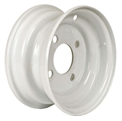 Image showing  8x3.75 4-Hole Steel Trailer Wheel