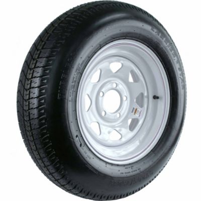 Kenda 205/75D-15 LRC Carrier Star Trailer Tire and 5-Hole Custom Spoke Wheel