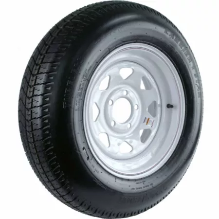 Kenda 205/75D-15 LRC Carrier Star Custom 5 Hole Trailer Tire and Spoke Wheel Trailer Tires