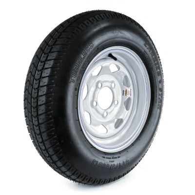 Kenda 5 on 4.5 Carrier Star Trailer Tire and 5-Hole Custom Spoke Wheel