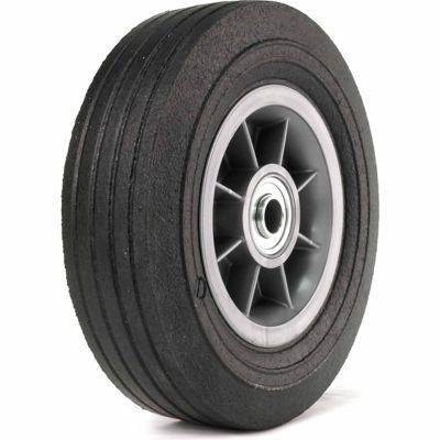 NK Heavy Duty Solid Rubber Flat Free Tubeless Hand Truck/Utility Tire  Wheel, 4.10/3.50-4