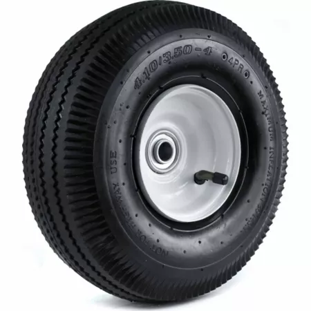 Martin Wheel 410/350-4 10 in Sawtooth Hand Truck Wheel 2-1/4 in x 5/8 in Offset Hub Hand Truck Wheels