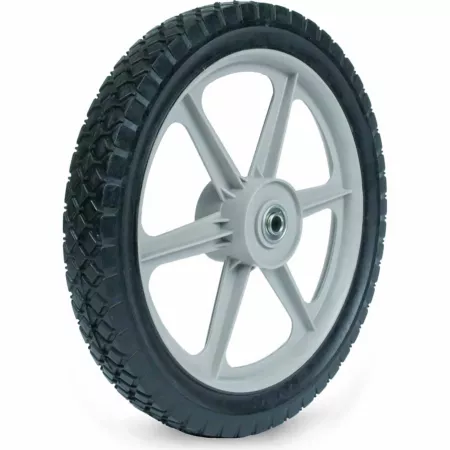 Martin Wheel 14" x 1.75 1/2" BB Plastic Spoke Semi-Pneumatic Wheel 2-3/8" Center Hub/Diamond Tread Mower Tires & Wheels