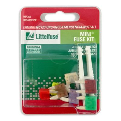 Littelfuse 3 to 30A Emergency Mini 32V Fuse Kit, 5 pc.