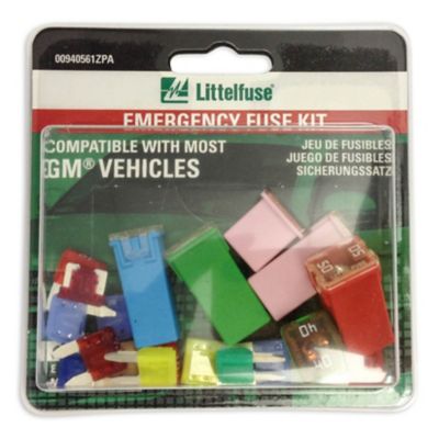 Littelfuse 7.5 to 50A Emergency OEM Fuse Kit for GM, 5 pc.