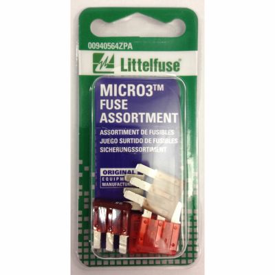 Littelfuse Micro3 32V Fuse Assortment, 5 pc.