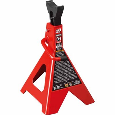 Torin 6-Ton Capacity Big Red Double Locking Jack Stands, 2-Pack