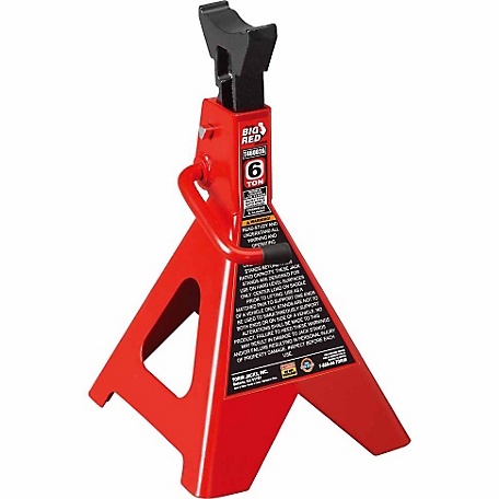 Torin 6 Ton Big Red Double Locking Jack Stands, 2-Pack
