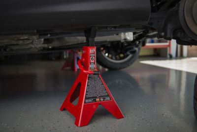 Image showing  6-Ton Capacity Big Red Double Locking Jack Stands, 2-Pack