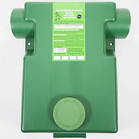 Wilco Distributors 39000 Dark Green Plastic Ground Squirrel Bait Station