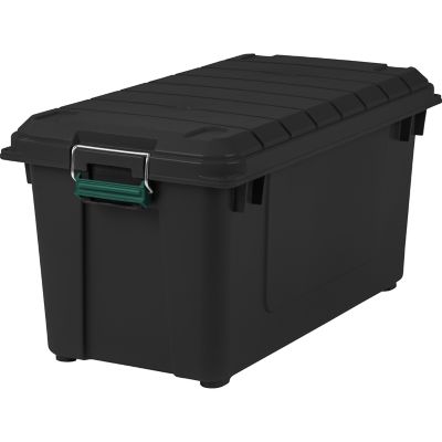 Remington WEATHERTIGHT 82 qt. Storage Tote, Black