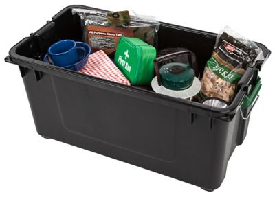 Image showing  82 qt. Storage Tote, Black
