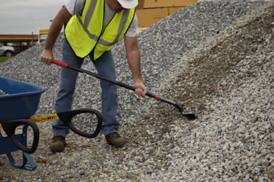 Image showing  48 in. Fiberglass Handle Square Point Transfer Shovel