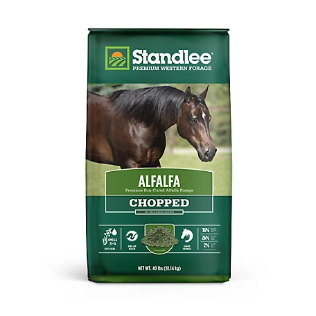 Standlee Premium Western Forage Premium Chopped Alfalfa Hay Horse Feed, 40 lb.